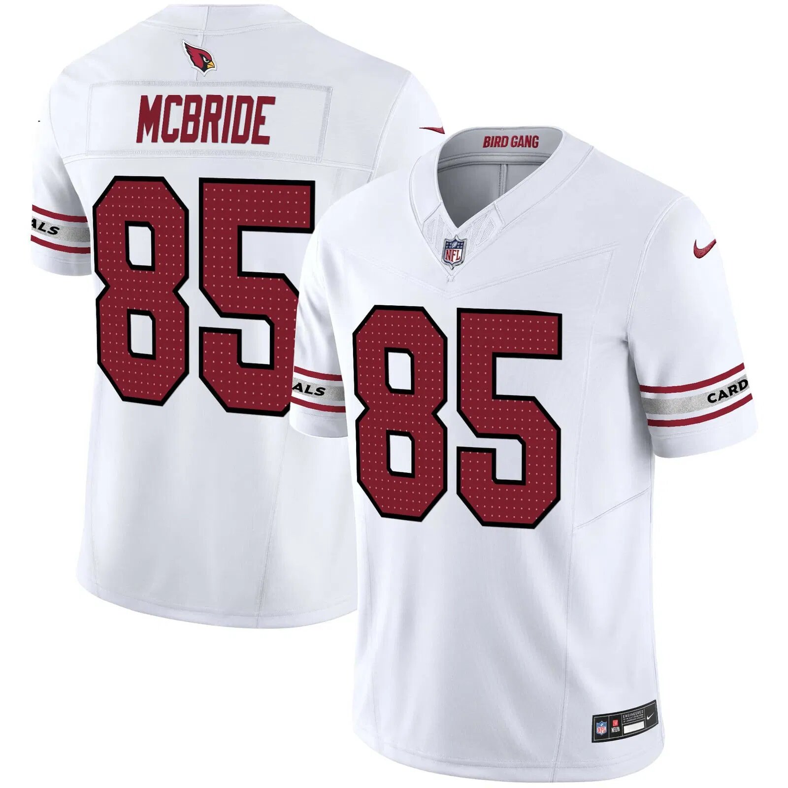 Men Arizona Cardinals #85 Mcbride White Nike 2024 Vapor Limited NFL Jersey